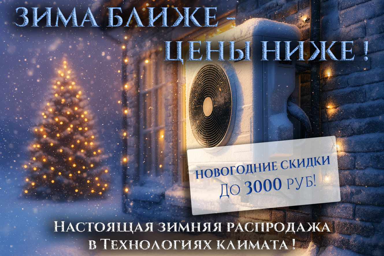 Зимняя распродажа сплит-систем!